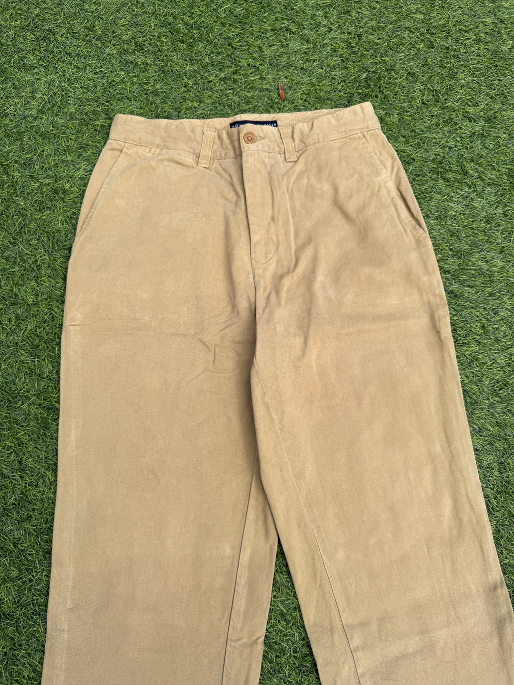 Tommy Hilfiger Mens Chino Trousers W30 L32 Beige Tan Straight Leg