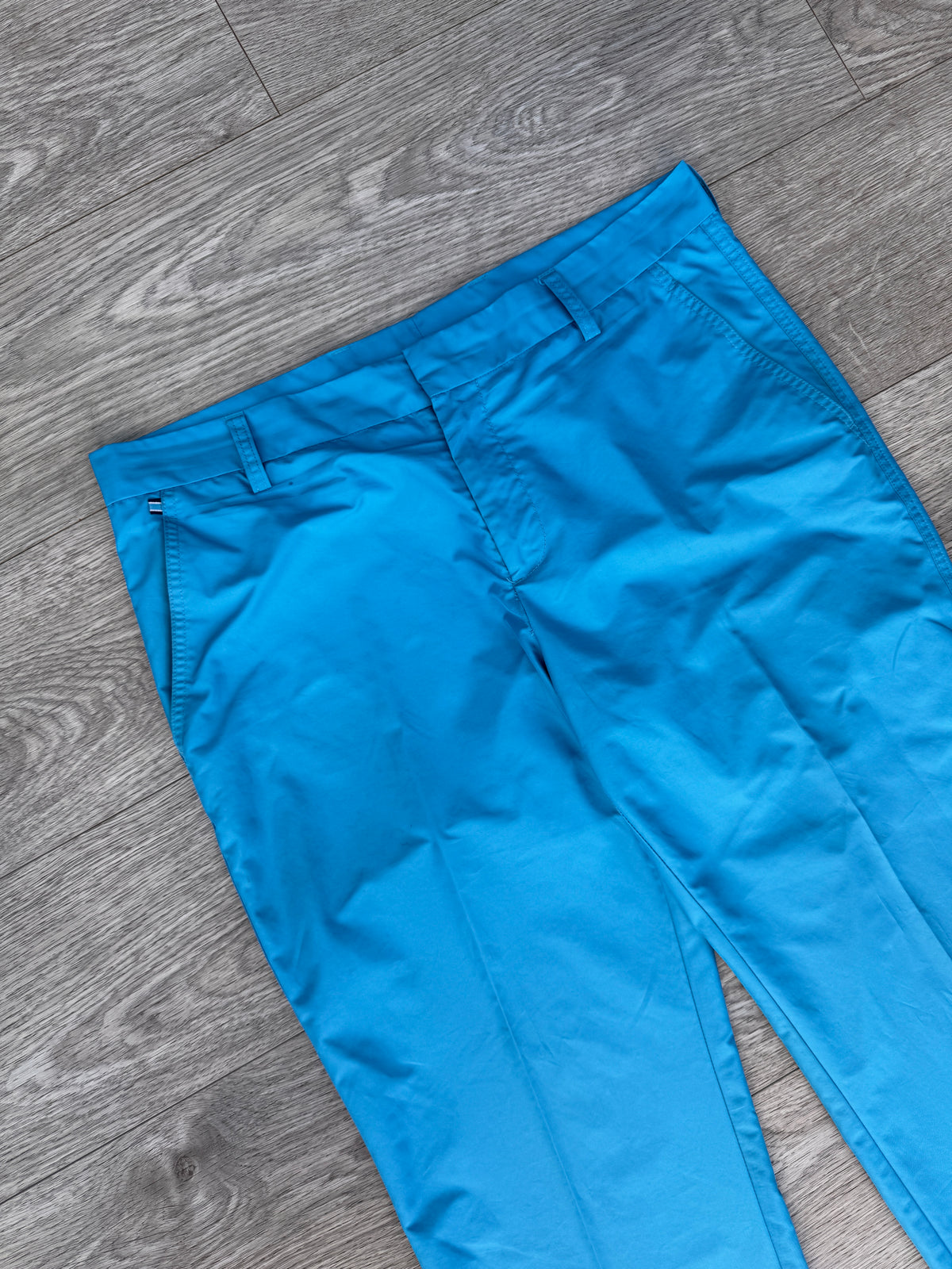 J Lindeberg Mens Golf Trousers W34 L32 Blue Regular Fit Performance Chinos