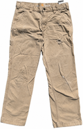 Carhartt Mens Carpenter Work Trousers Beige W31 L30 Relaxed Fit Distressed