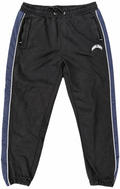 Benjart Mens Joggers XL Black Navy Side Stripe Tracksuit Bottoms