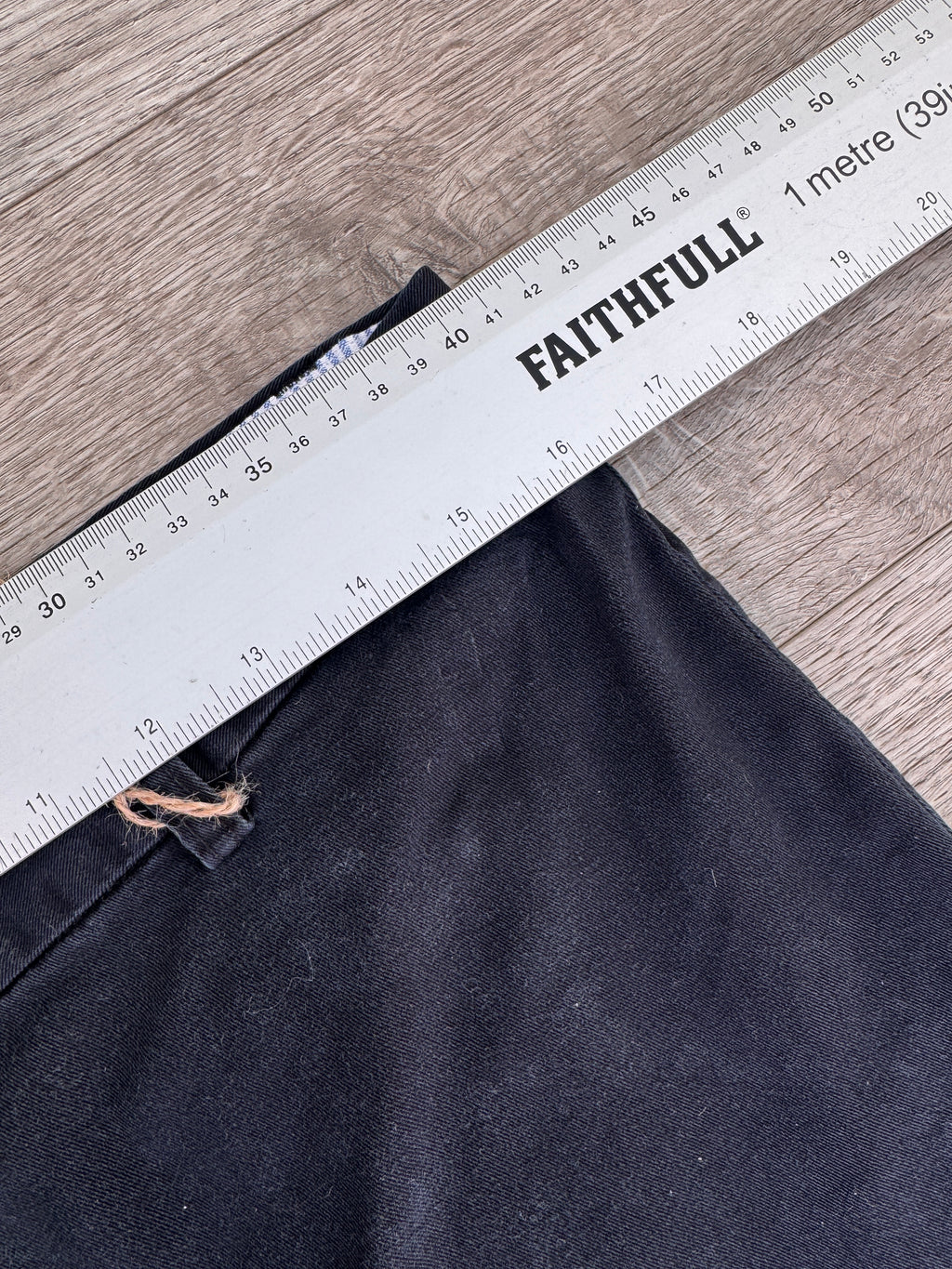 Tommy Hilfiger Womens Navy Blue Chino Trousers Straight Leg Size 12 W 32 L 30
