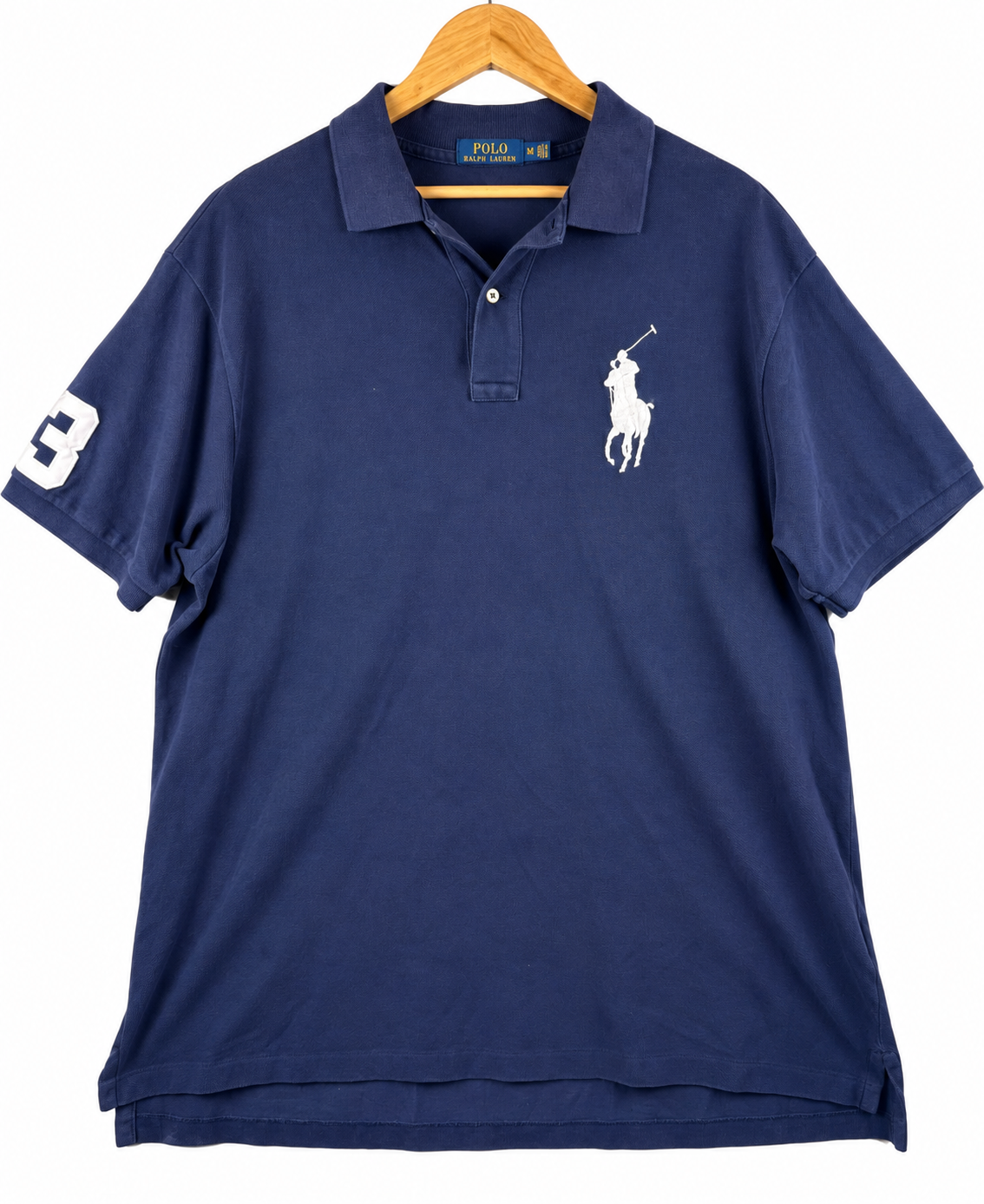 Polo Ralph Lauren Mens Big Pony Polo Shirt Navy Blue 1XB XL Number 3