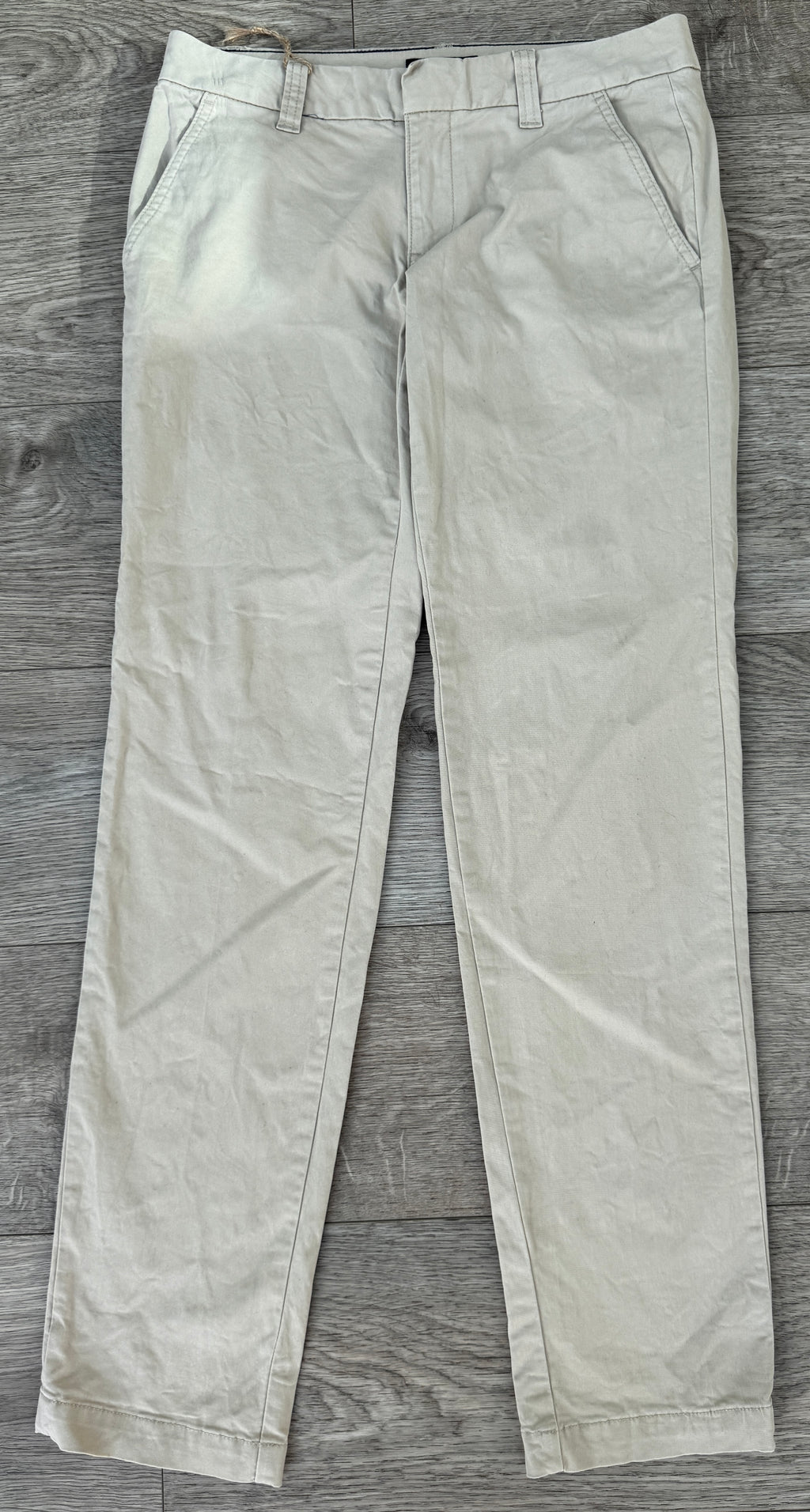 Tommy Hilfiger Womens Chino Trousers Size 0 Beige Stone Straight Leg