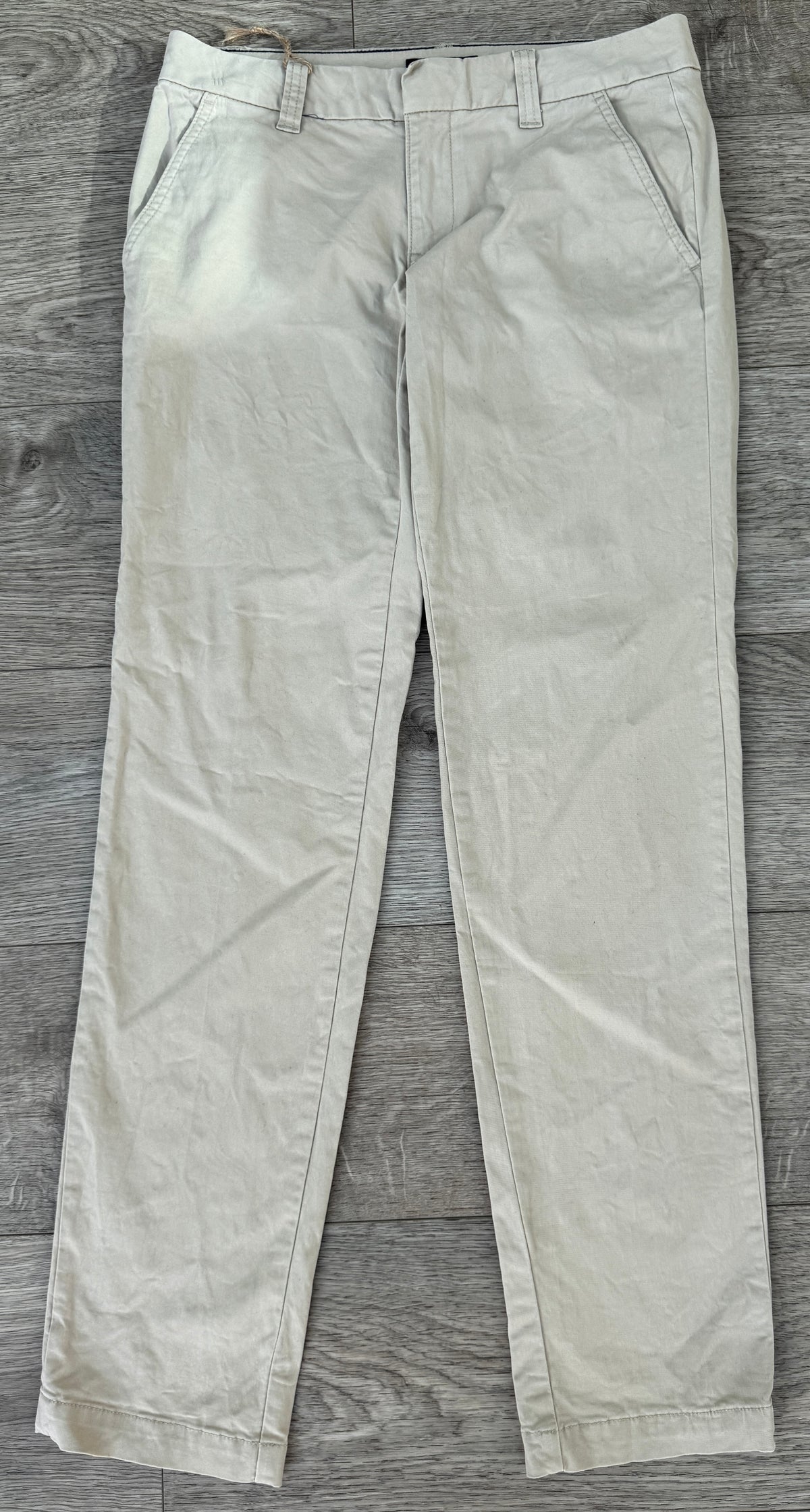Tommy Hilfiger Womens Chino Trousers Size 0 Beige Stone Straight Leg