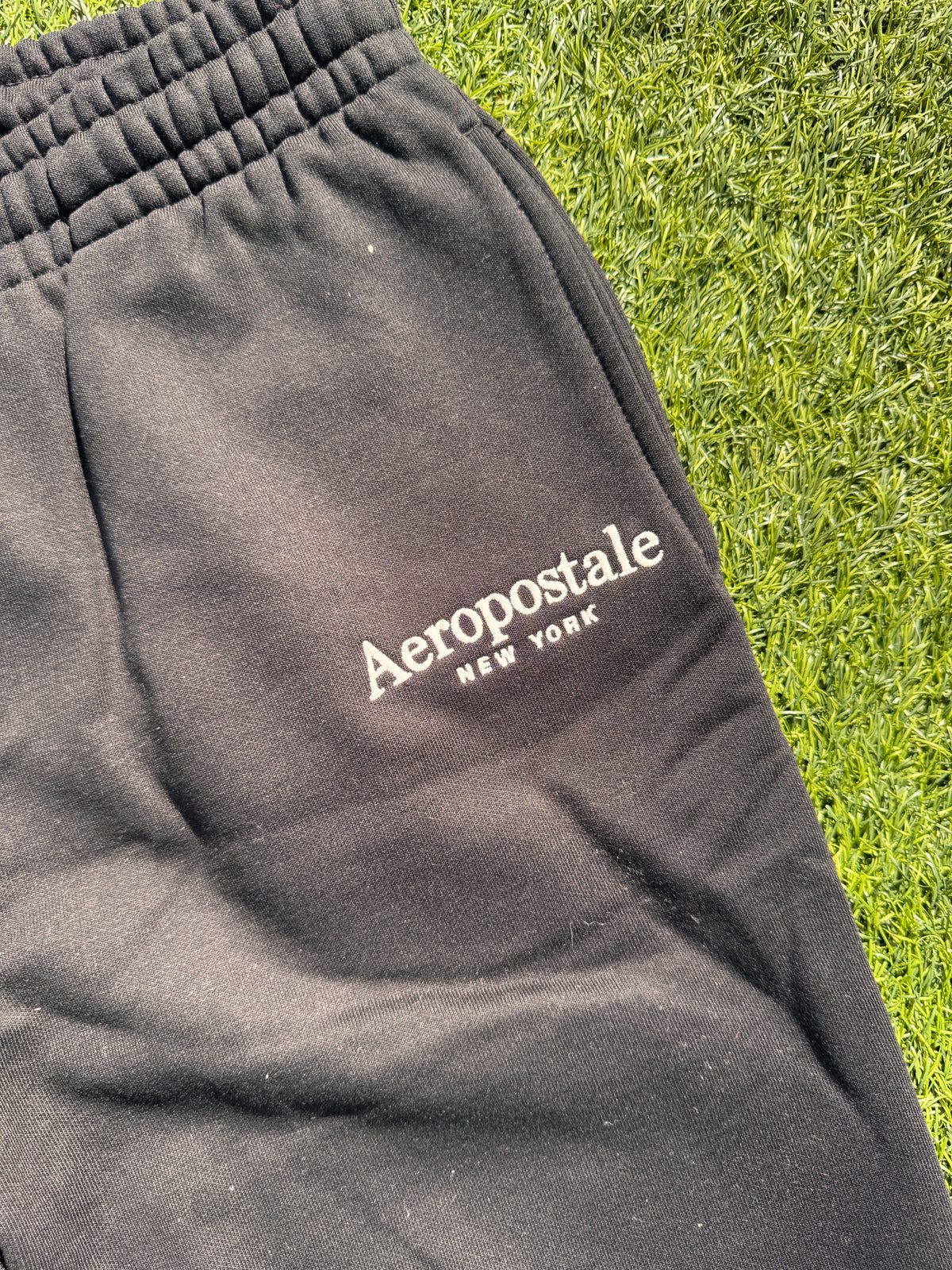 Aeropostale Womens Joggers XL Black Sweatpants Tracksuit Bottoms