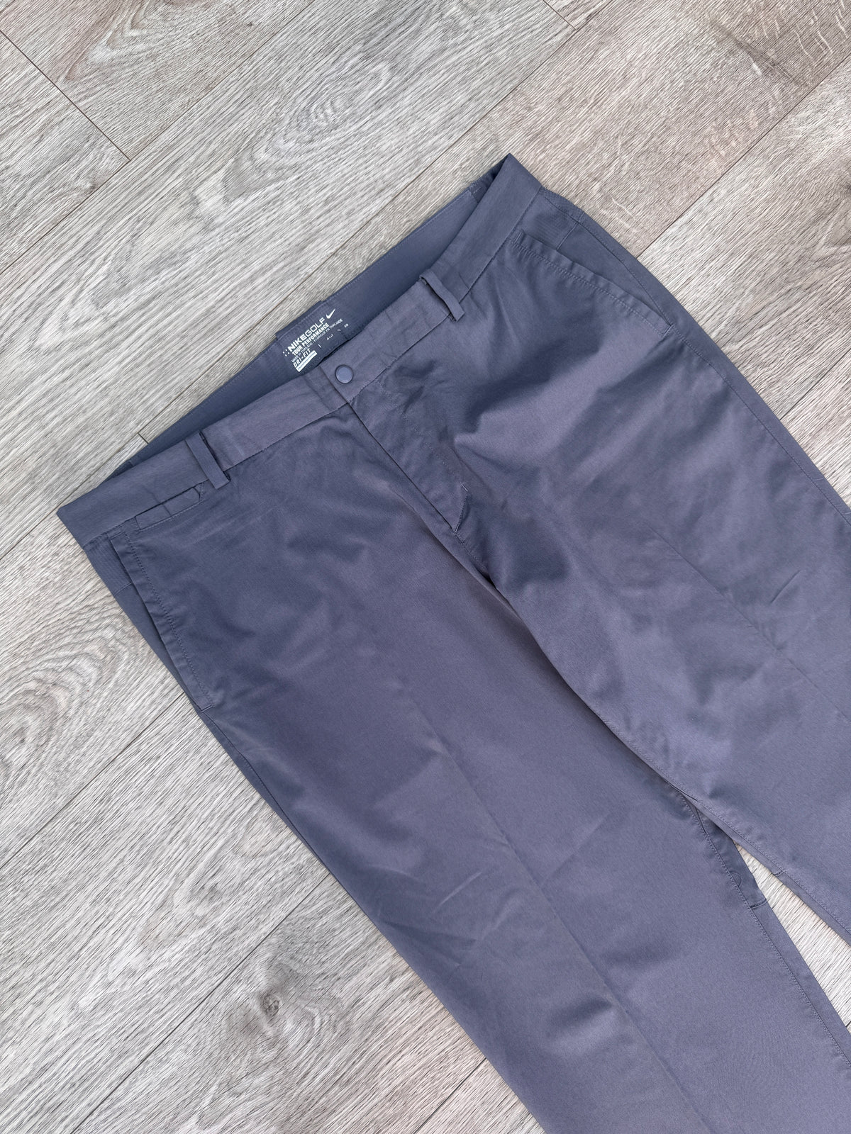 Nike Golf Mens Dri Fit Performance Trousers W38 L32 Grey Straight Leg