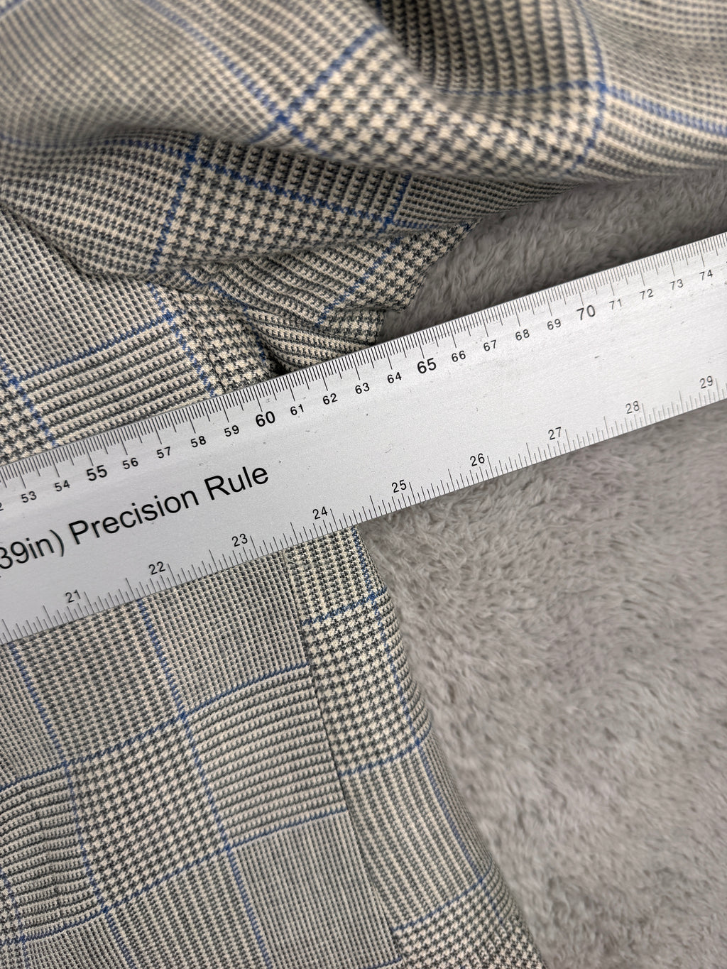 M&S Sartorial Mens Blazer 48R Grey Prince of Wales Check Tailored Suit Jacket