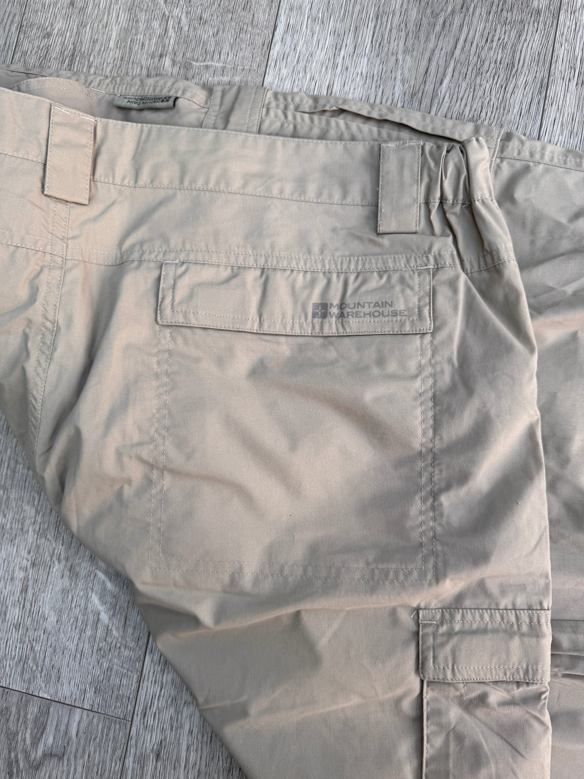 Mountain Warehouse Mens Cargo Trousers W42 L30 Beige Hiking Walking