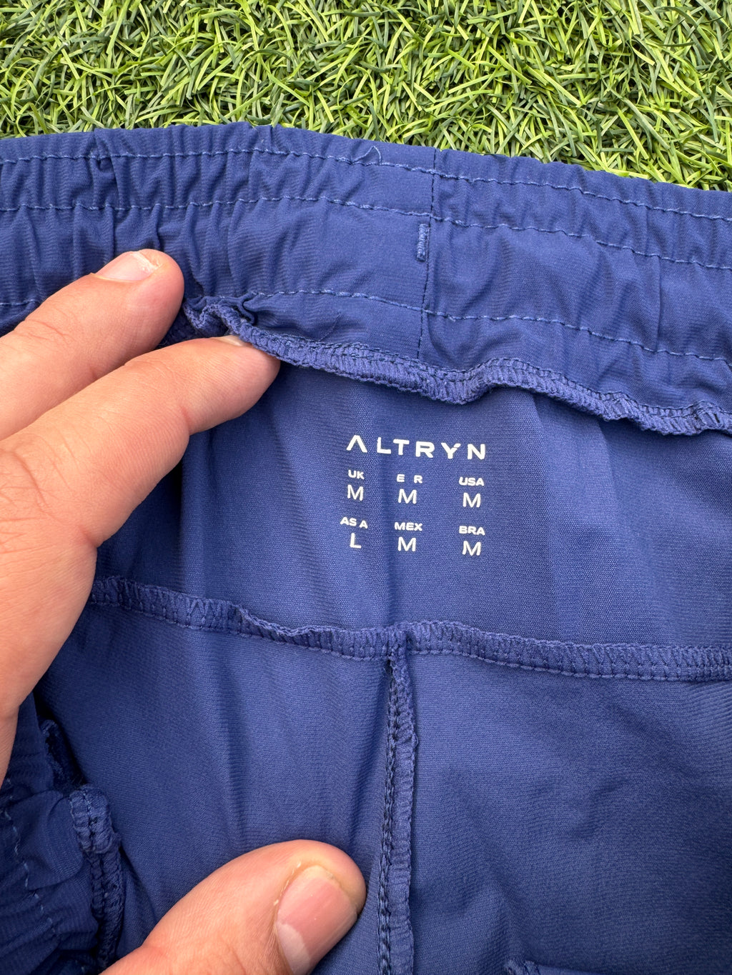 ALTRYN Mens Cargo Trousers Size Medium Blue Utility Joggers Technical