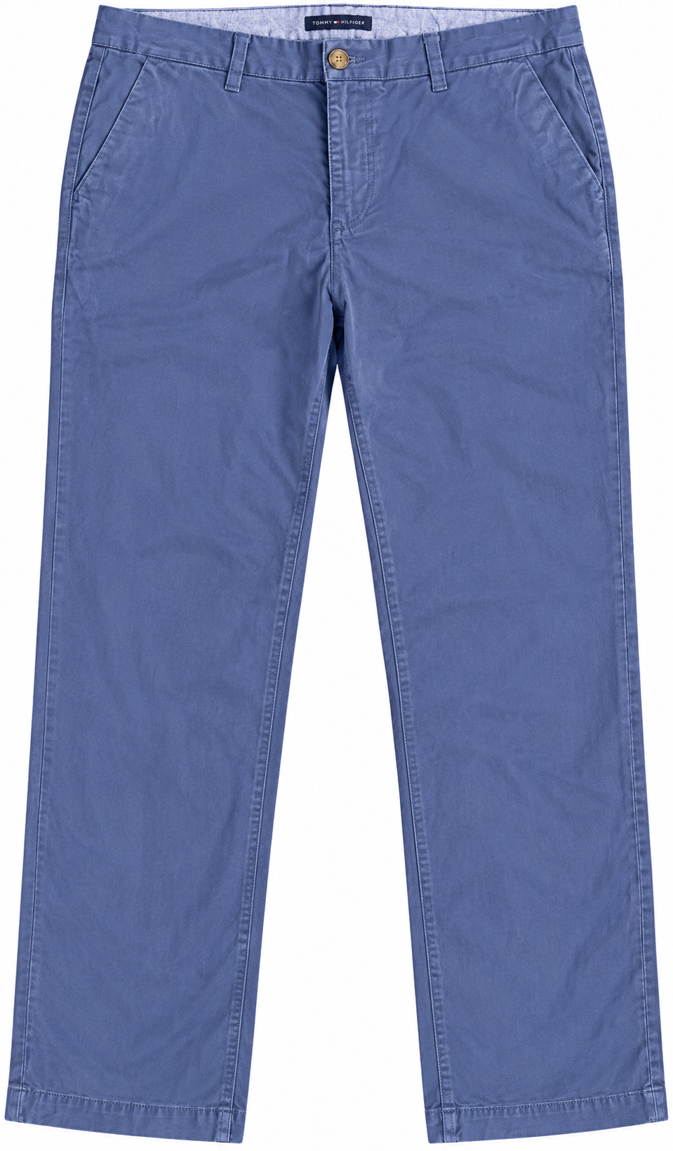 Tommy Hilfiger Womens Blue Chino Trousers Size 6 Straight Leg W 32 L 28