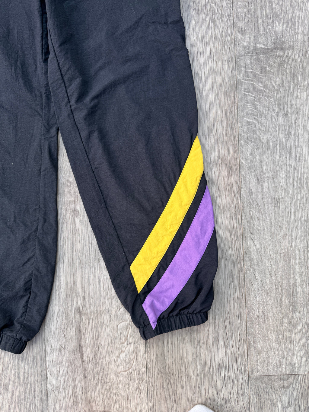 Vintage Converse All Star Track Pants Black Purple Yellow Joggers Retro 90s