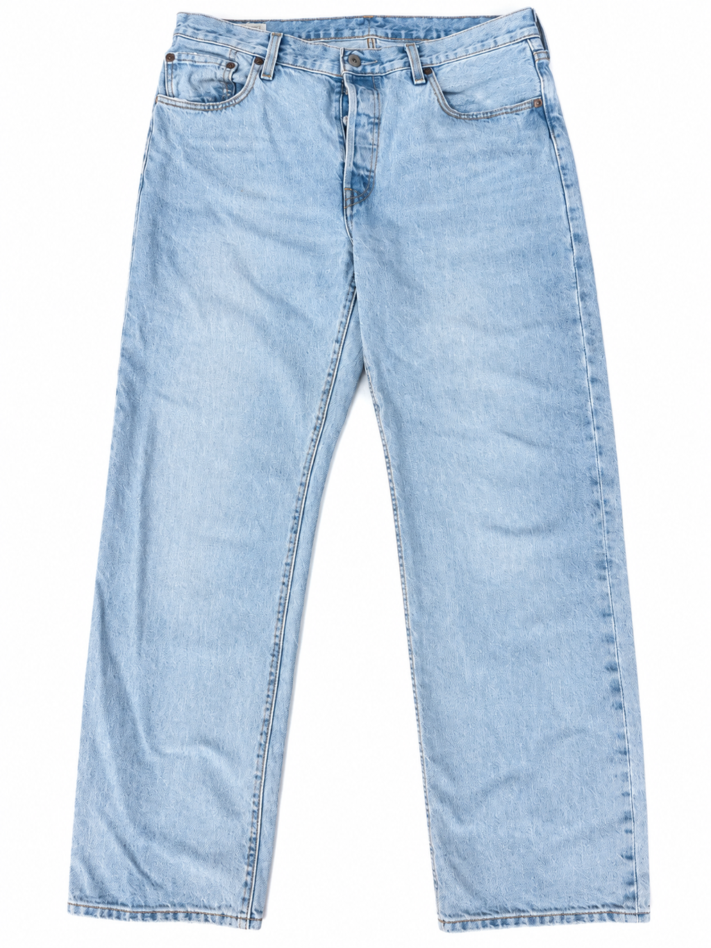 Levi’s Premium 501 Jeans Mens W31 L32 Light Blue Wash Straight Leg