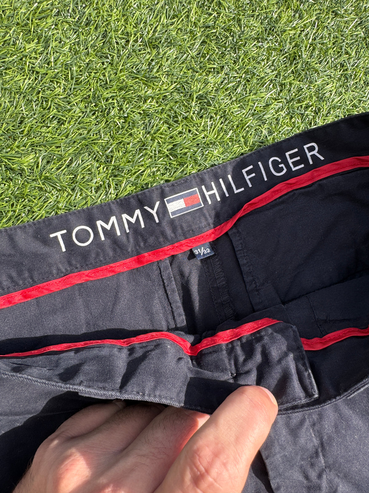 Tommy Hilfiger Mens Chino Trousers W31 L32 Navy Blue Straight Leg