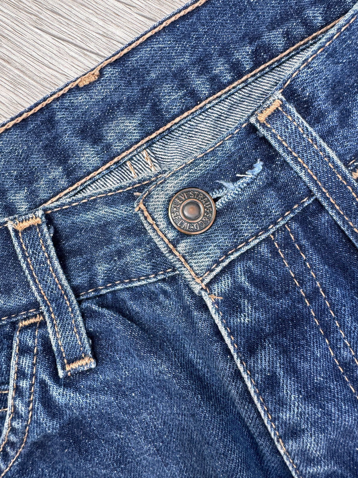 Vintage 1999 Levi’s 607 04 Jeans W30 L32 Orange Tab Blue Denim Straight Leg