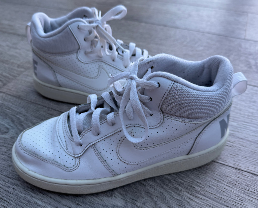 Nike Court Borough Mid White High Top Trainers Shoes UK 5.5