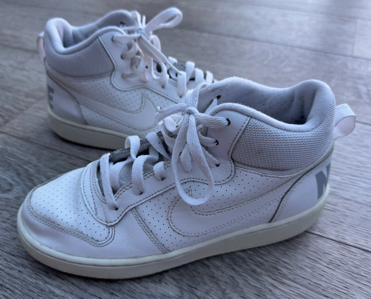 Nike Court Borough Mid White High Top Trainers Shoes UK 5.5