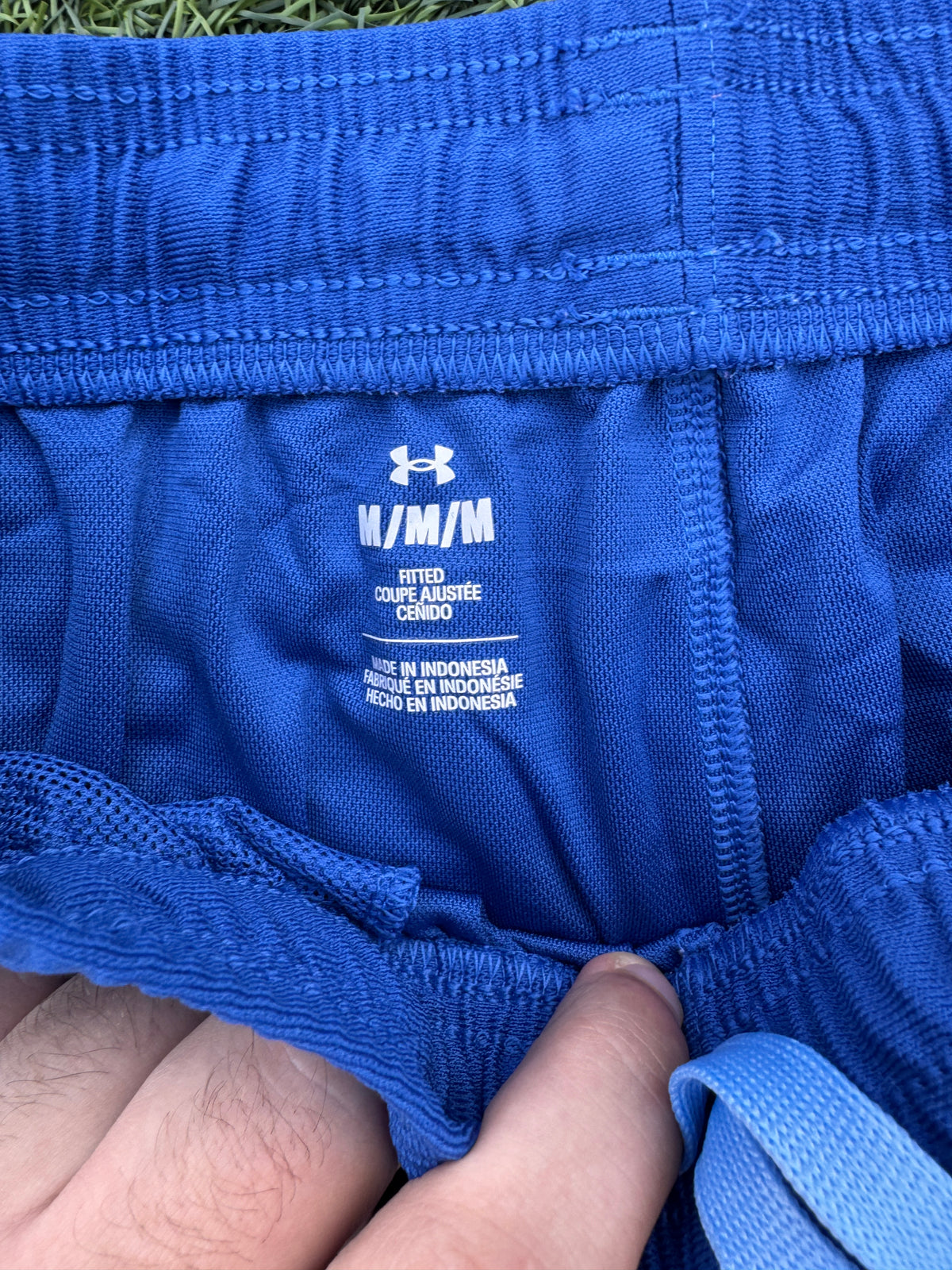 Under Armour Mens Tracksuit Bottoms Medium Blue Joggers