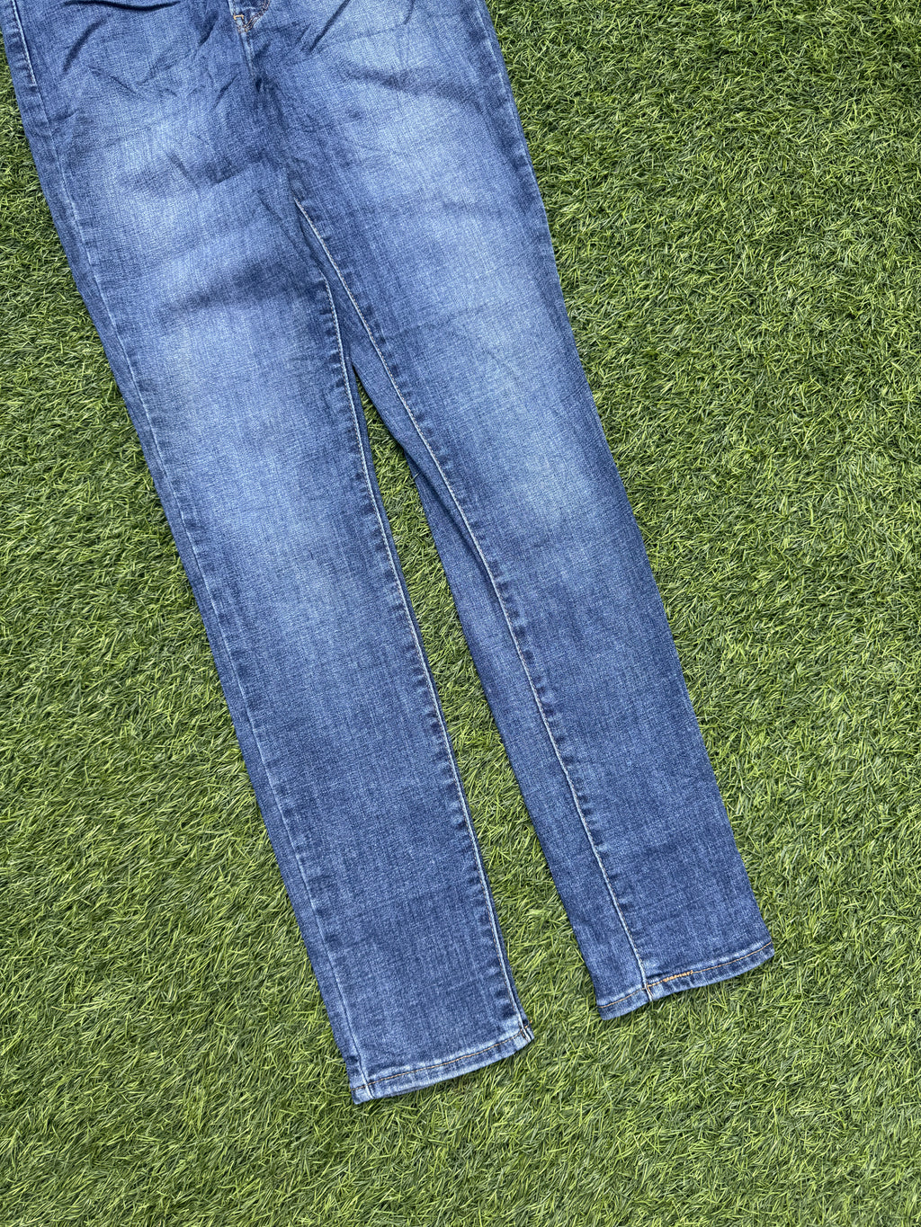 Levis 721 Womens Jeans W27 L30 Blue Denim High Rise Skinny Stretch