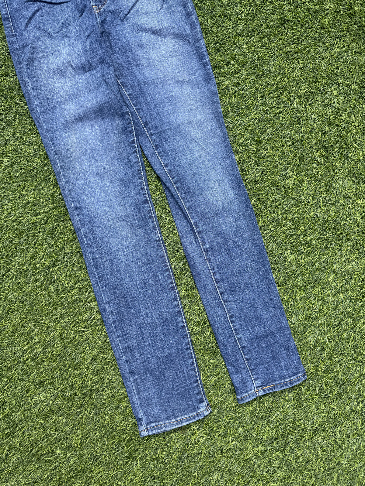 Levis 721 Womens Jeans W27 L30 Blue Denim High Rise Skinny Stretch