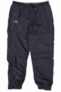 Umbro Mens Tracksuit Bottoms Size Large Black Joggers Lined