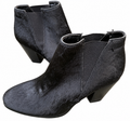 M&S Autograph Womens Pony Hair Chelsea Ankle Boots Black UK 7 Block Heel