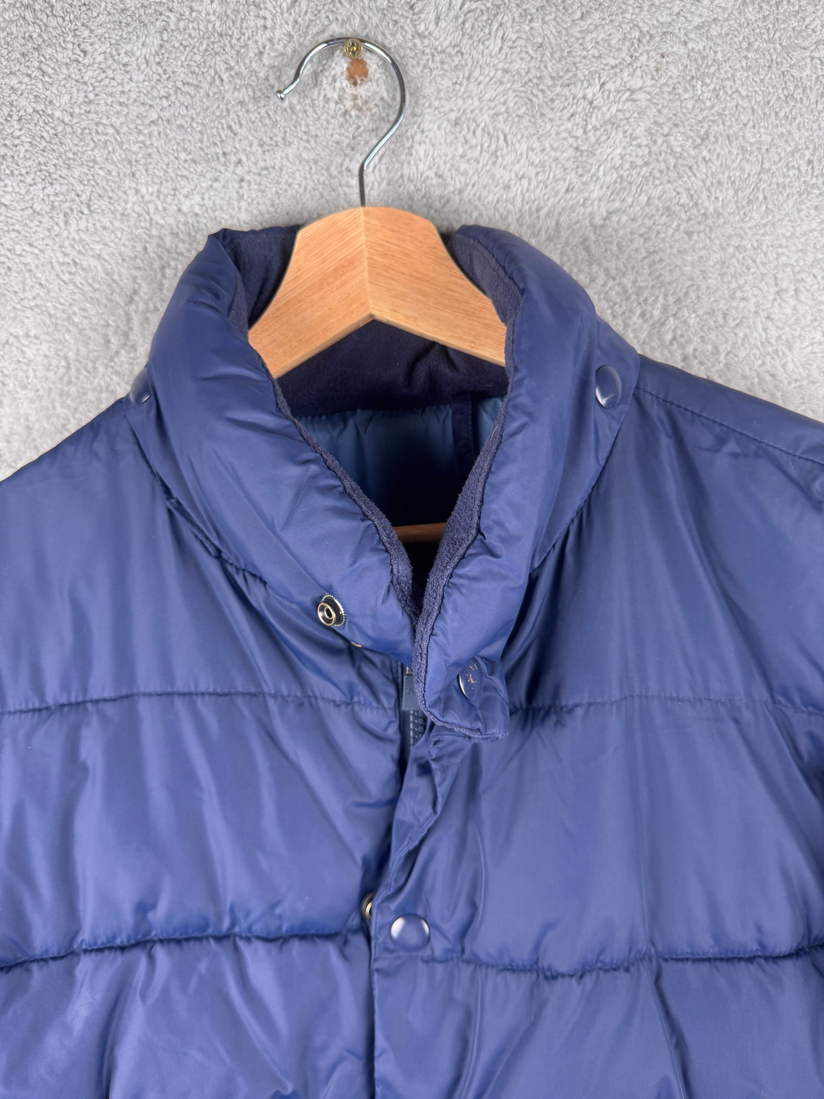 GAP PrimaLoft Mens Small Navy Blue Puffer Jacket Winter Padded
