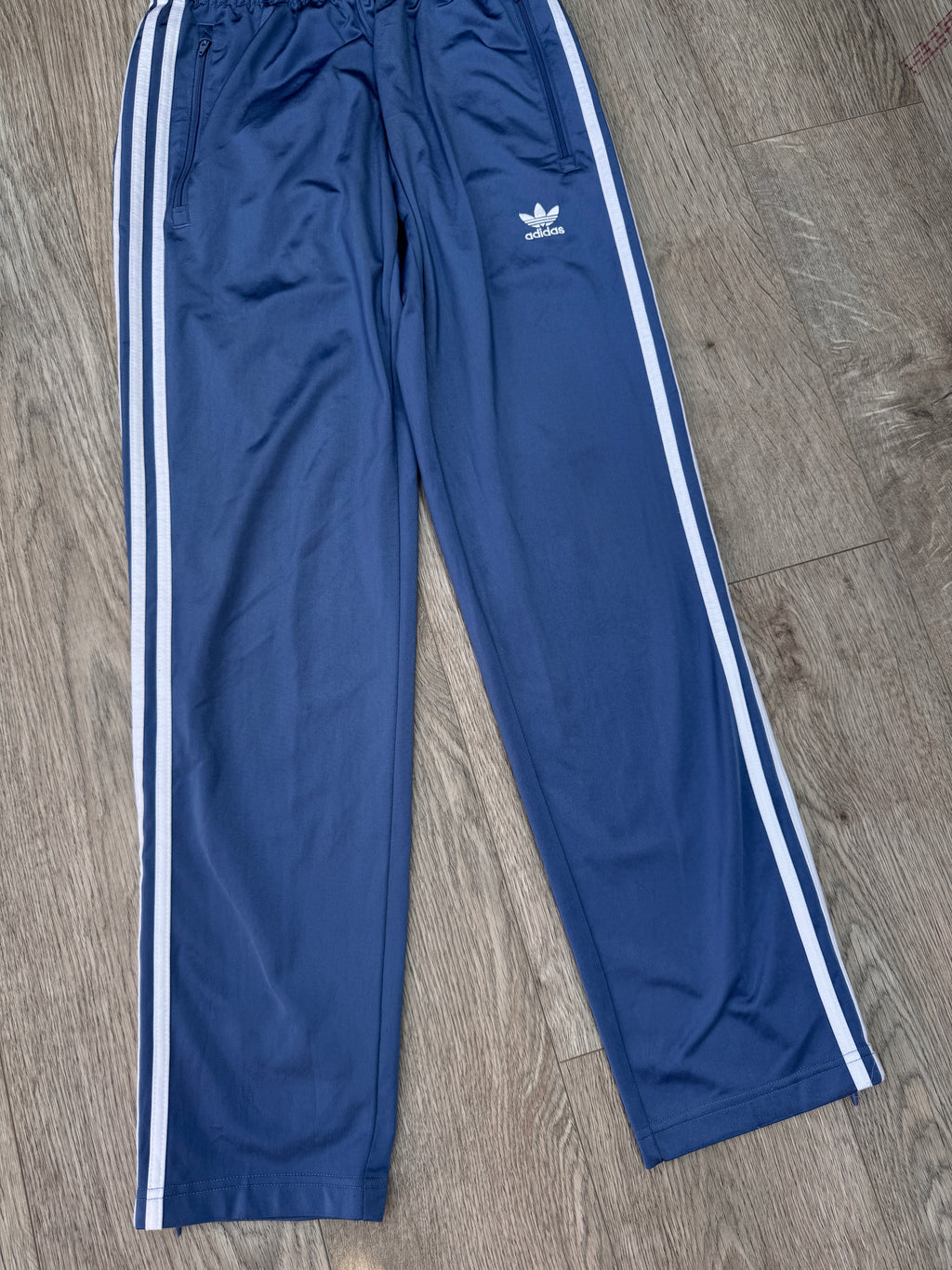 Adidas Originals Primeblue Track Pants Mens Small Blue 3 Stripe Trefoil Joggers