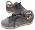 UGG Womens Grey Suede Lace Up Trainers Shoes Sneakers UK 3.5