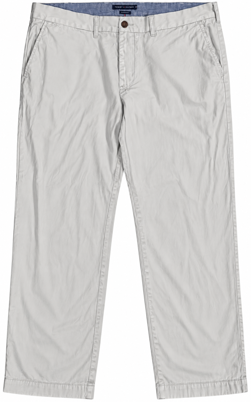 Tommy Hilfiger Mens Chino Trousers W36 L30 Beige Stone Tailored Fit