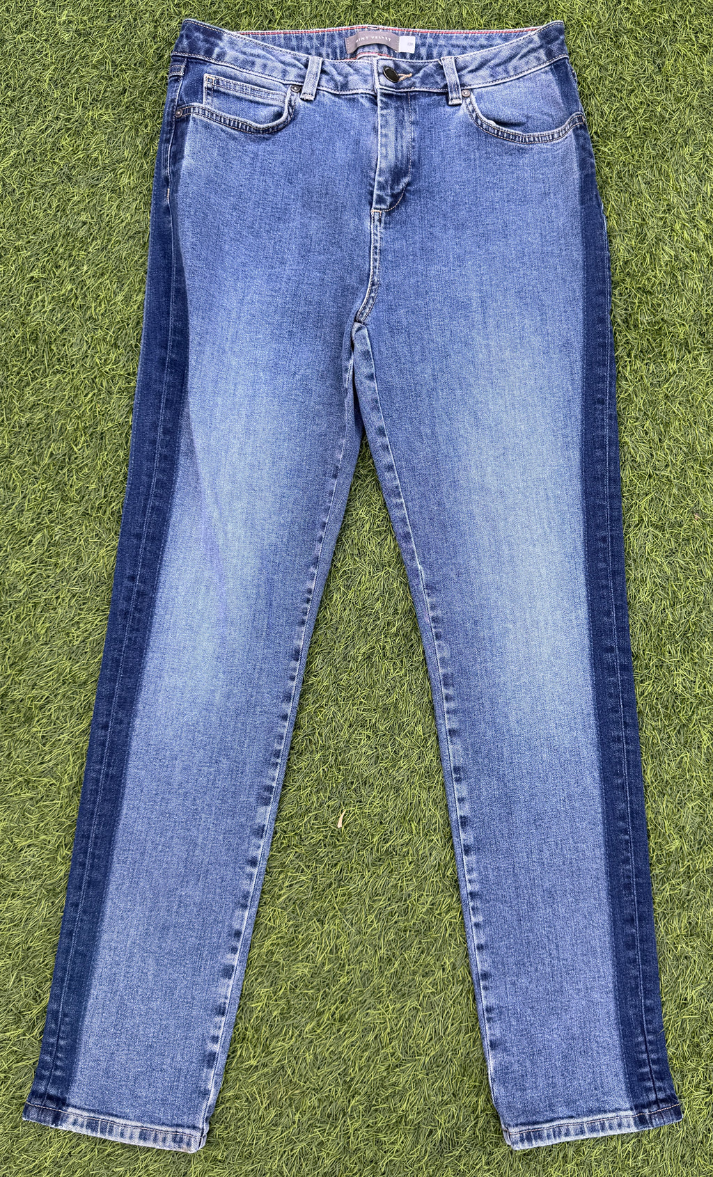 Mint Velvet Womens Jeans Size 12R Blue Denim Straight Leg W 30 L 28