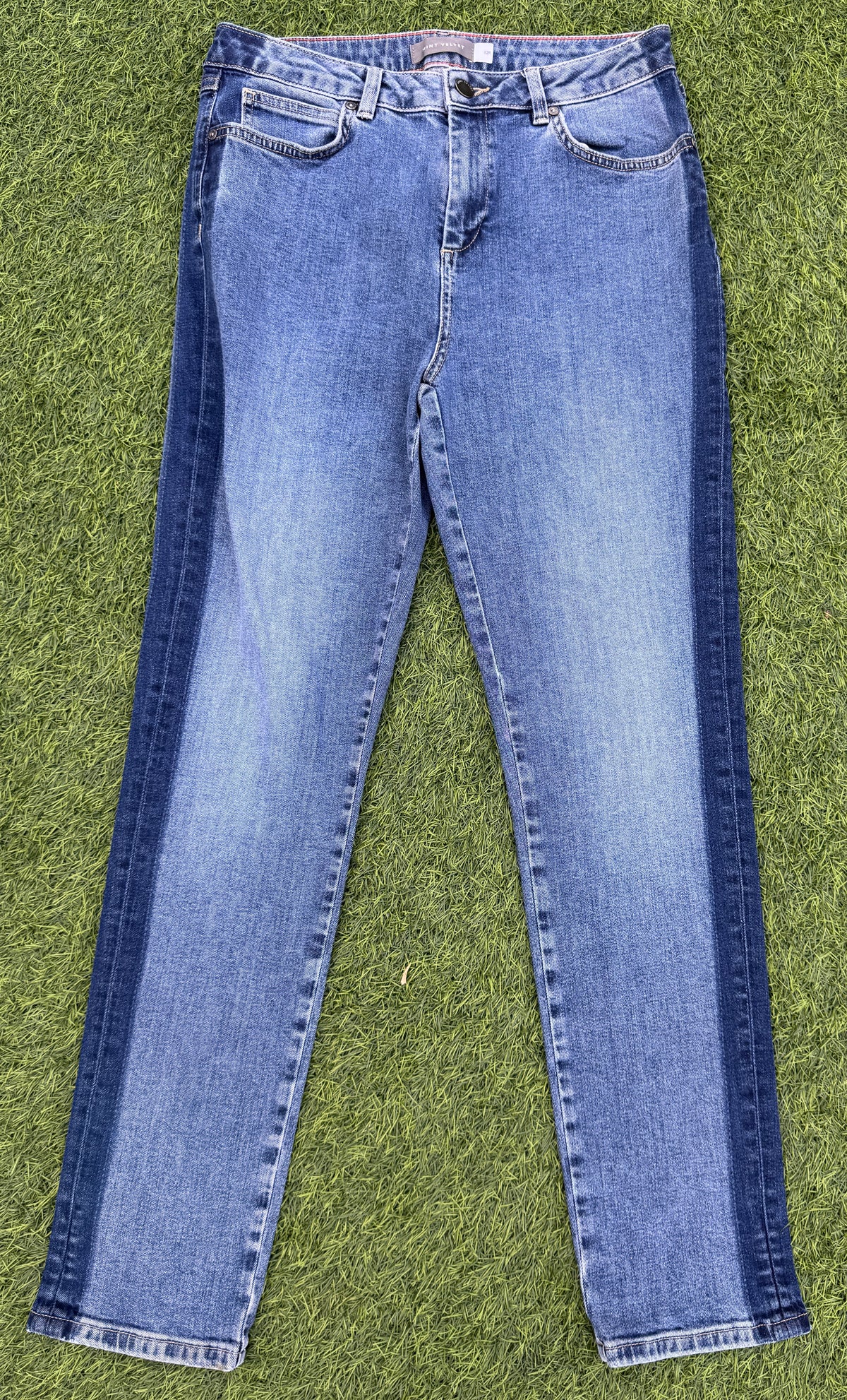 Mint Velvet Womens Jeans Size 12R Blue Denim Straight Leg W 30 L 28