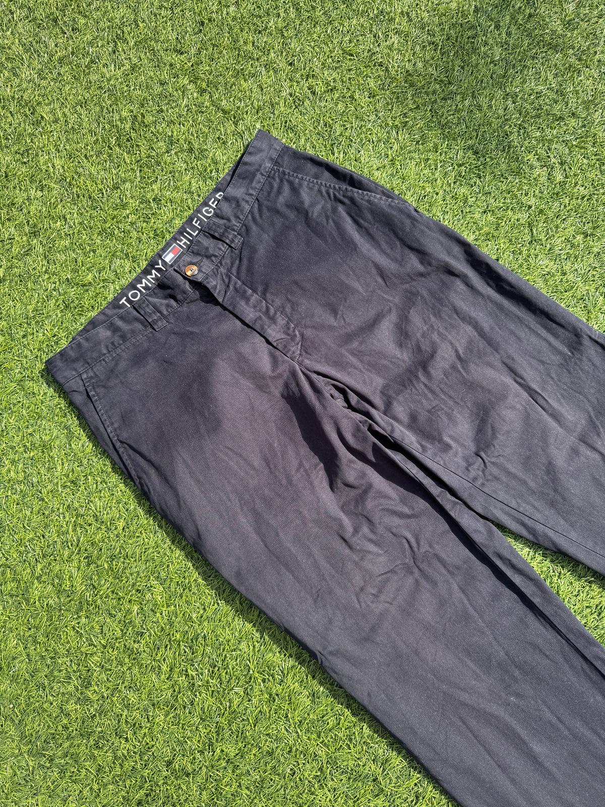 Tommy Hilfiger Mens Chino Trousers W31 L32 Navy Blue Straight Leg
