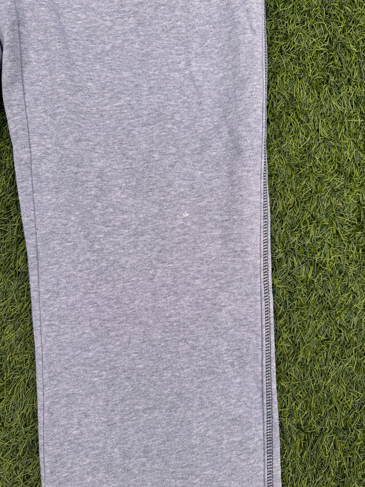 Vintage Nike Joggers Mens Small Grey Green Swoosh Sweatpants Cuffed Y2K