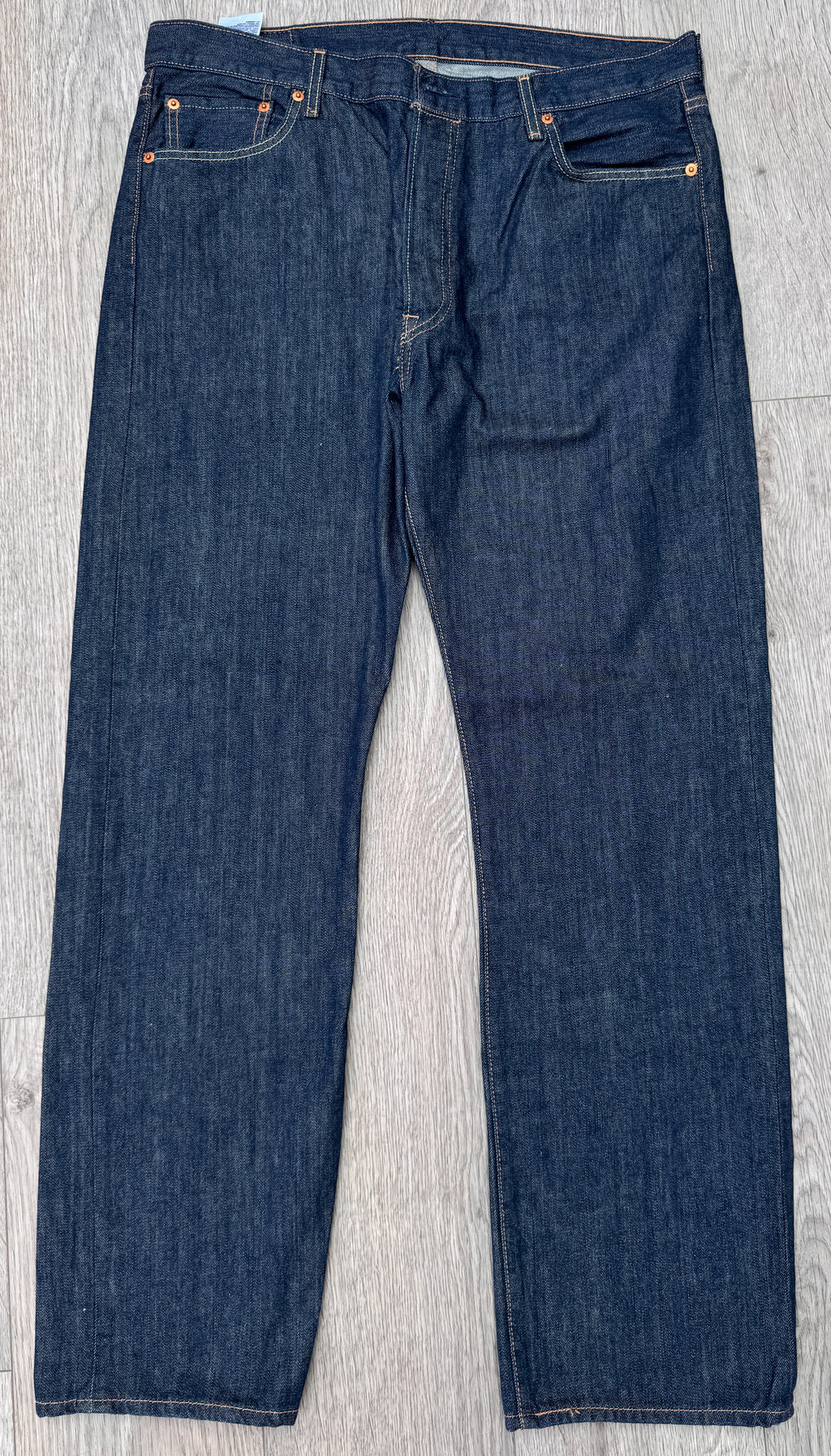 Levi’s 501 Jeans Mens W36 L32 Dark Blue Straight Leg Button Fly