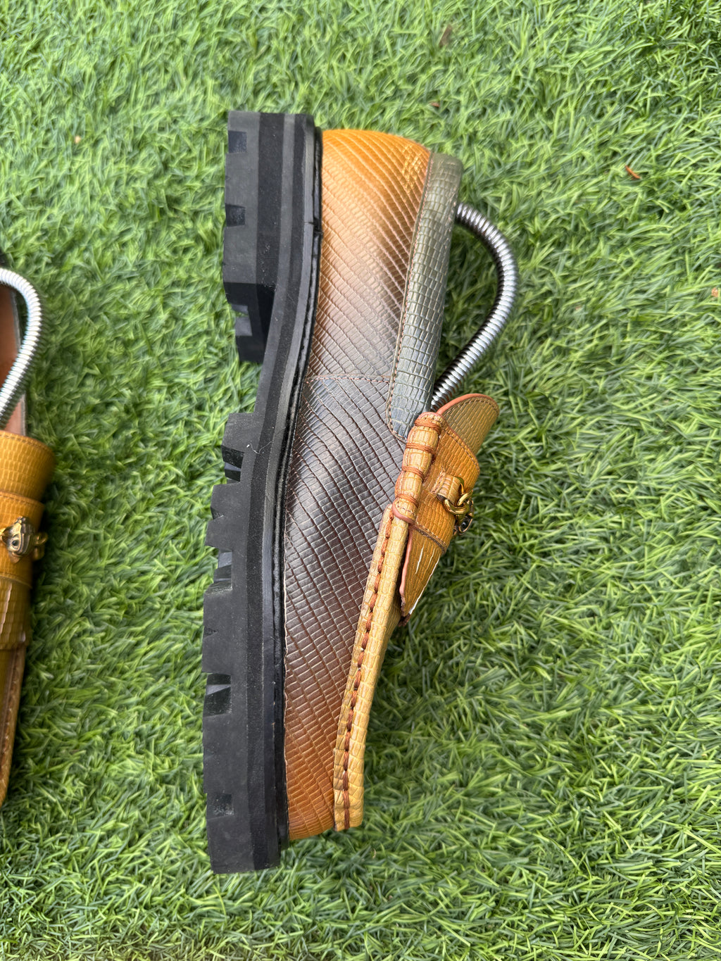 Kurt Geiger London Loafers Size 6 Multicolour Leather Chunky Sole