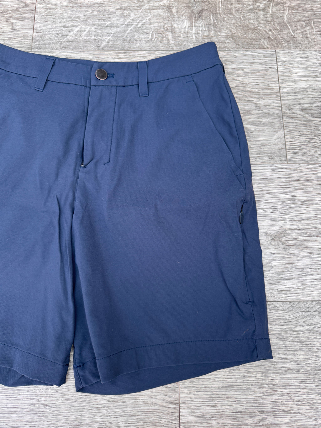 Lululemon Mens Shorts W28 Navy Blue Stretch Athletic Gym Training