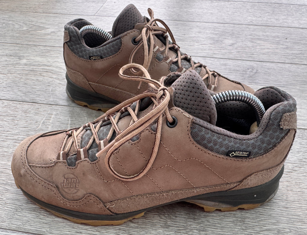 Hanwag Gore-Tex Womens Walking Shoes UK 6 Brown Leather Hiking Trail GTX