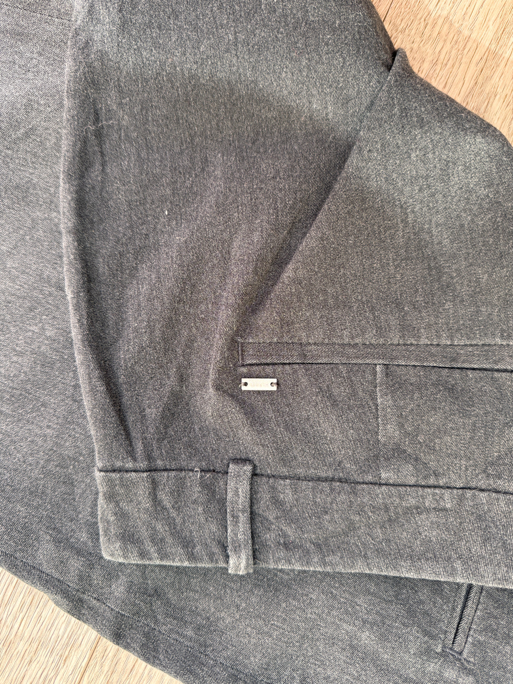 Tommy Hilfiger Madison Womens Trousers Size 6 Grey Stretch Straight Leg