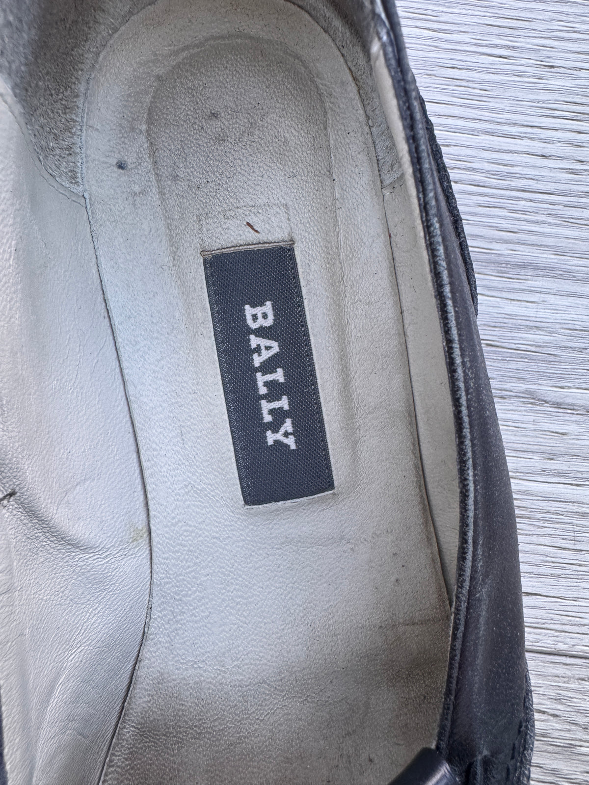 Bally Gable II Womens Black Leather Loafers Size UK 3 Tassel Kiltie Made Italy