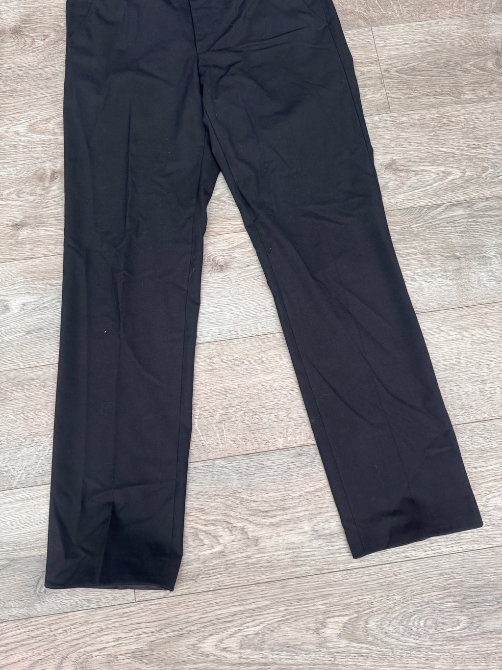 Meyer Roma Mens Trousers W36 L34 Black Smart Formal Regular Fit