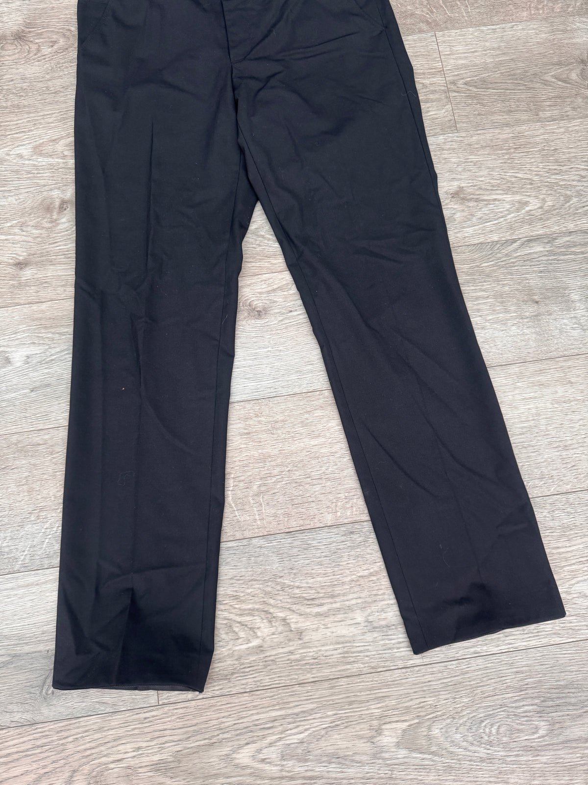 Meyer Roma Mens Trousers W36 L34 Black Smart Formal Regular Fit