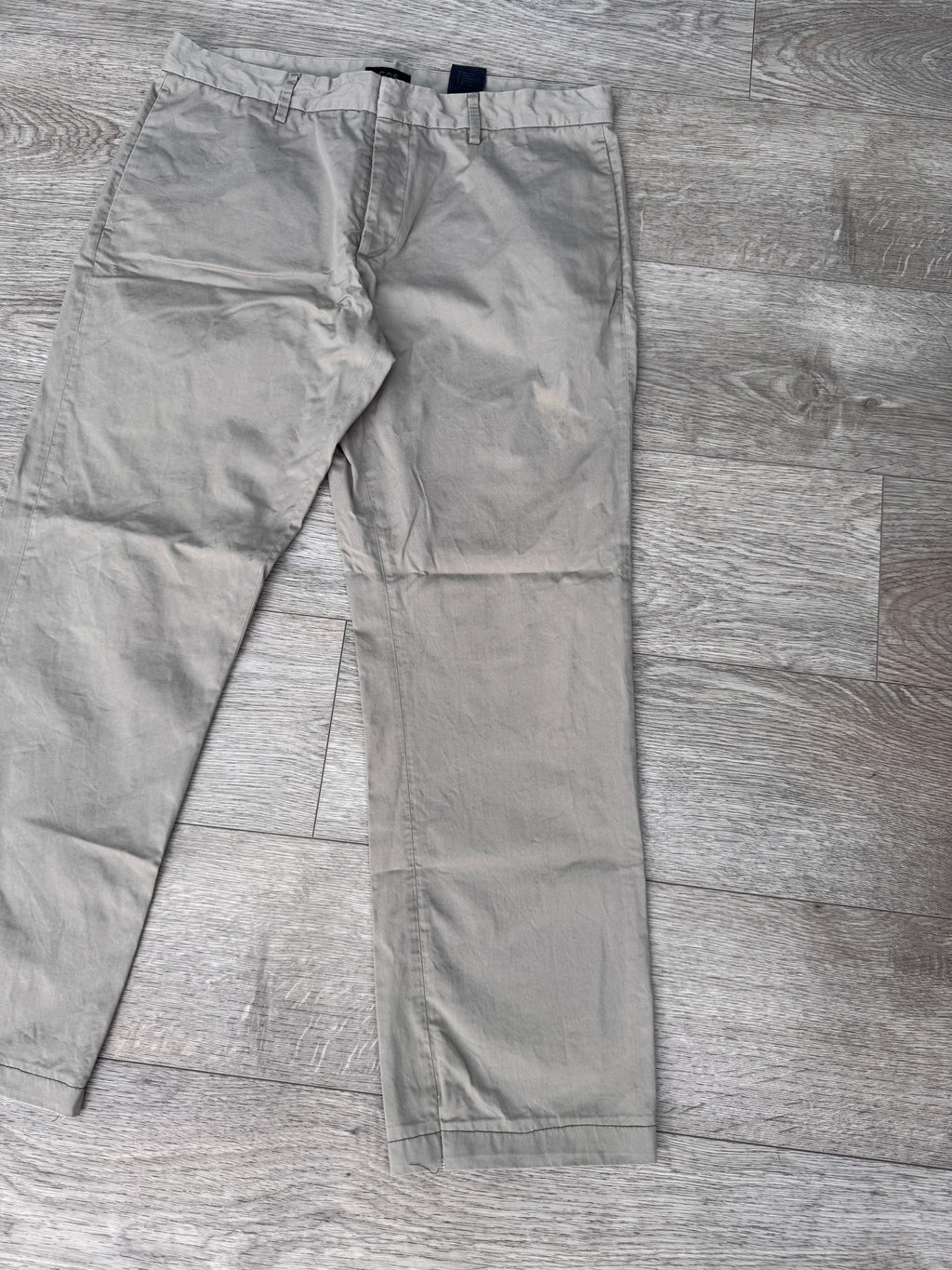 COS Mens Chino Trousers Size W36 L28 Beige Stone Straight Leg Smart