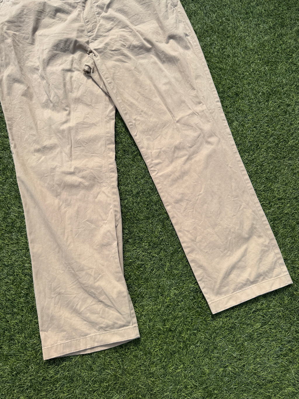 Tommy Hilfiger Mens Chino Trousers Beige W40 L32 Cotton Smart