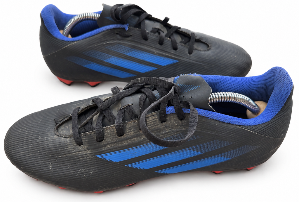 Adidas X Speedflow.4 FXG Football Boots Mens UK 10.5 Black Blue
