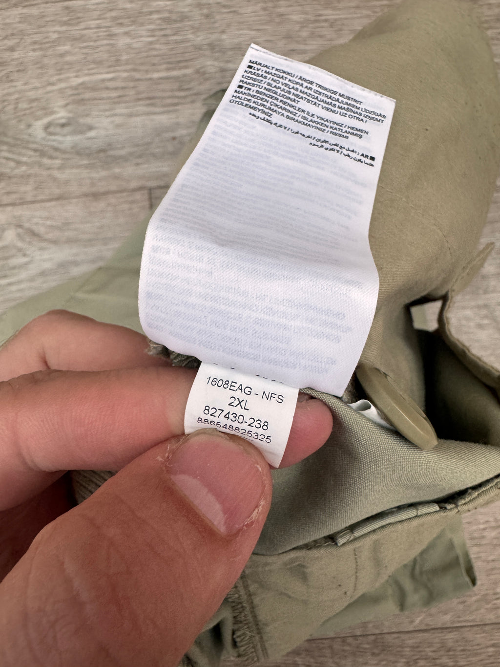 Nike FC Mens Cargo Shorts 2XL XXL Khaki Utility Combat 1994 Swoosh