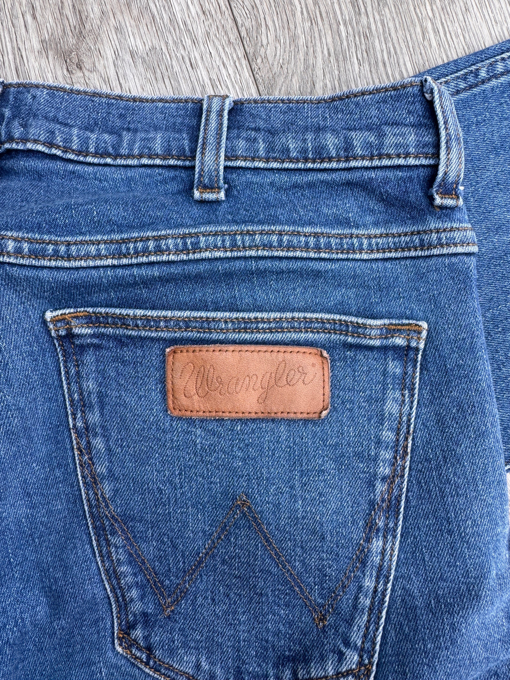 Wrangler Bryson Mens Jeans W33 L34 Blue Denim Skinny Fit Stretch