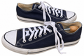 Converse All Star Chuck Taylor Mens Navy Blue Canvas Low Top Trainers UK 12