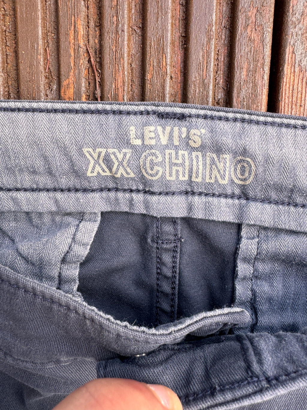 Levis XX Chino Mens Trousers W30 L32 Blue Standard Taper