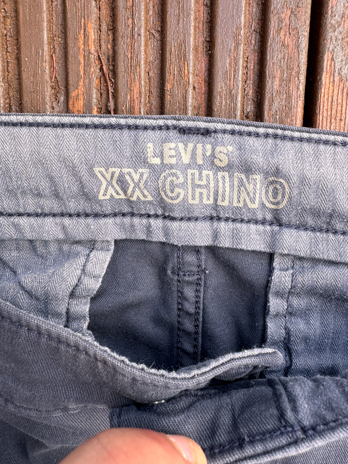Levis XX Chino Mens Trousers W30 L32 Blue Standard Taper