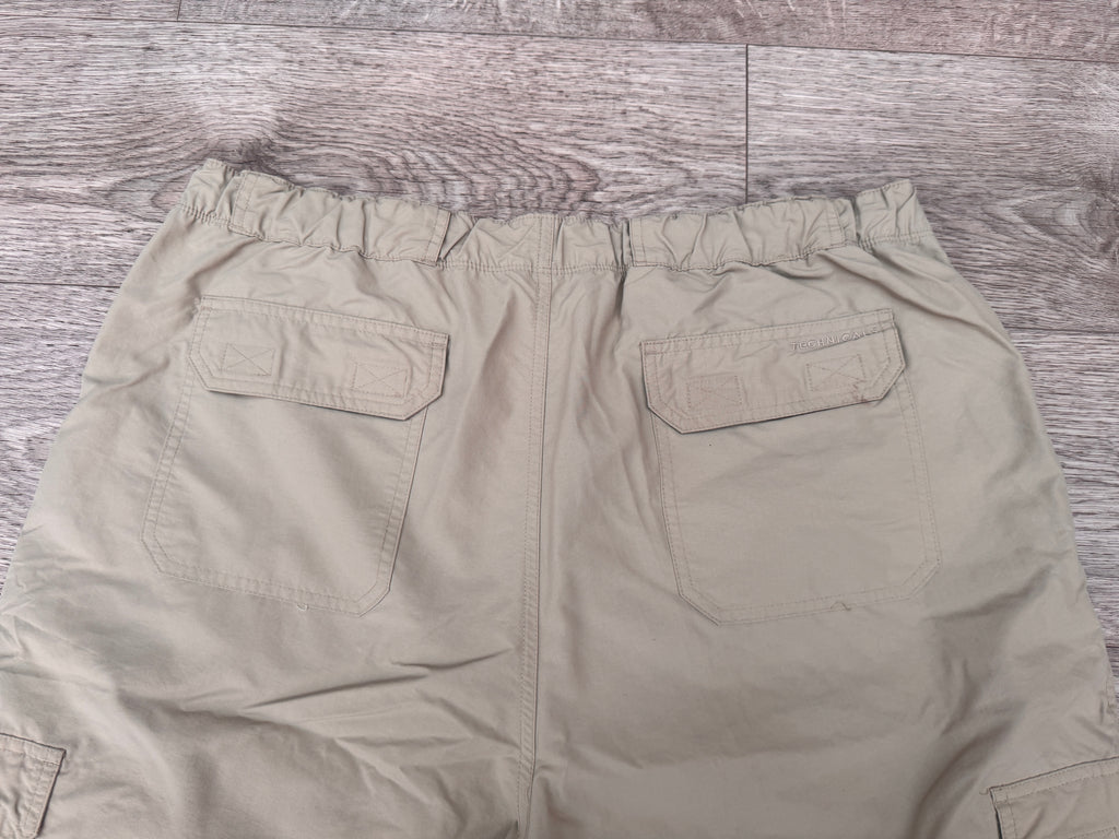 Technicals Mens Cargo Shorts Size W38 Beige Utility Hiking Outdoor